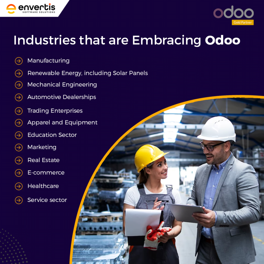 12 industries that are embracing Odoo