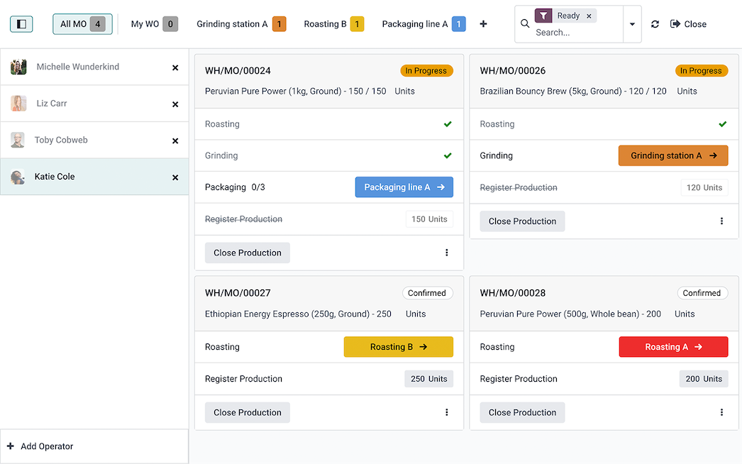 Odoo Manufacturing Software