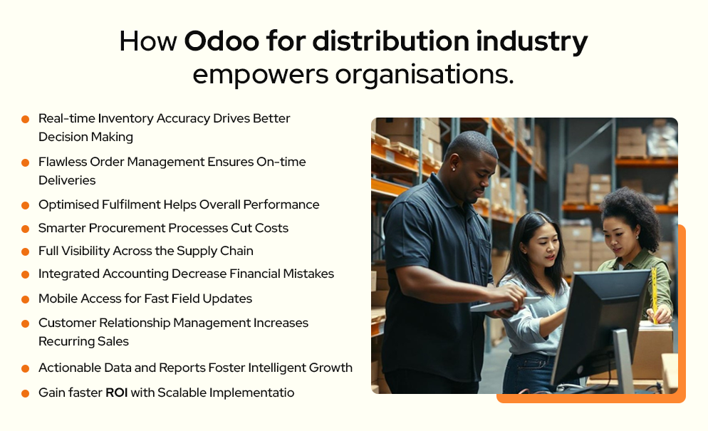 how Odoo for distribution industry empowers organisations