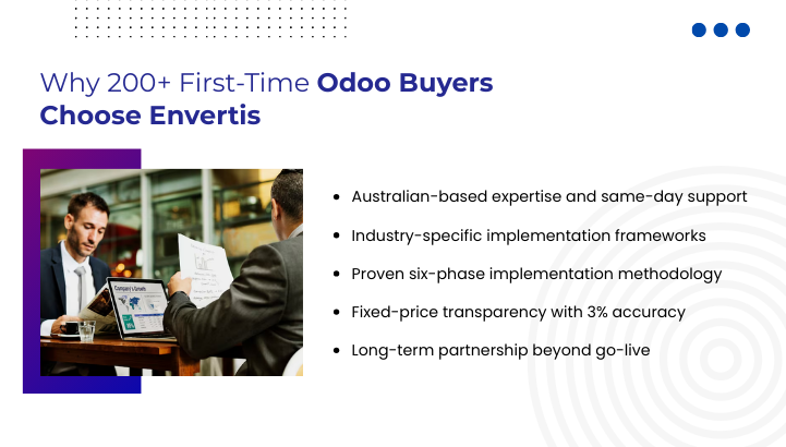 Why 200+ First-Time Odoo Buyers Choose Envertis