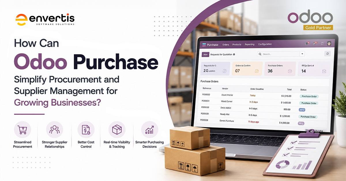 How Can Odoo Purchase Simplify Procurement and Supplier Management for Growing Businesses?