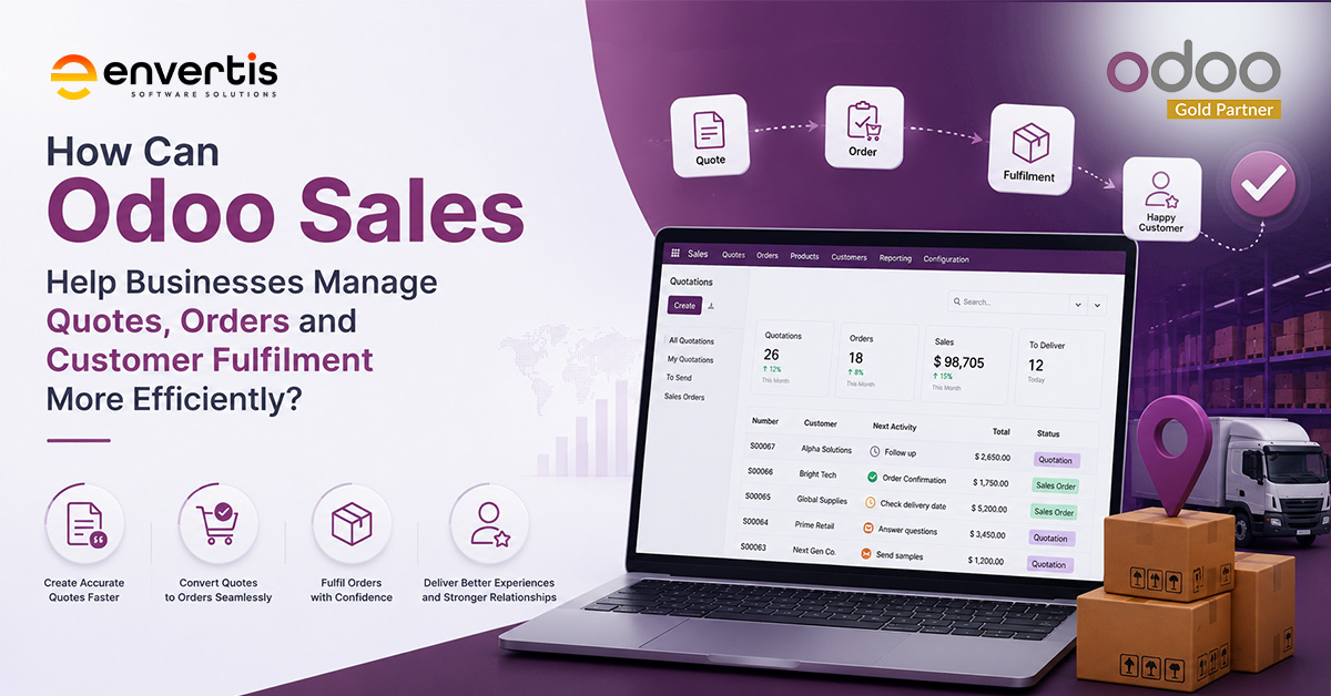 How Can Odoo Sales Help Businesses Manage Quotes, Orders and Customer Fulfilment More Efficiently?